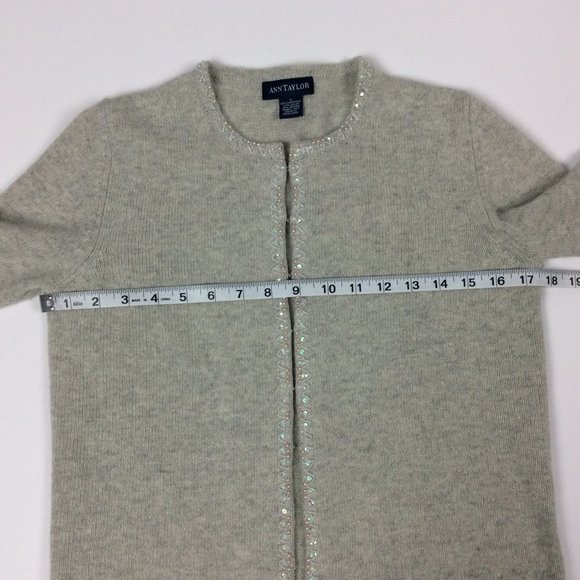 Ann Taylor Cardigan Set Angora Lambswool VTG Blue Label Preppy Old Money S - Picture 10 of 13